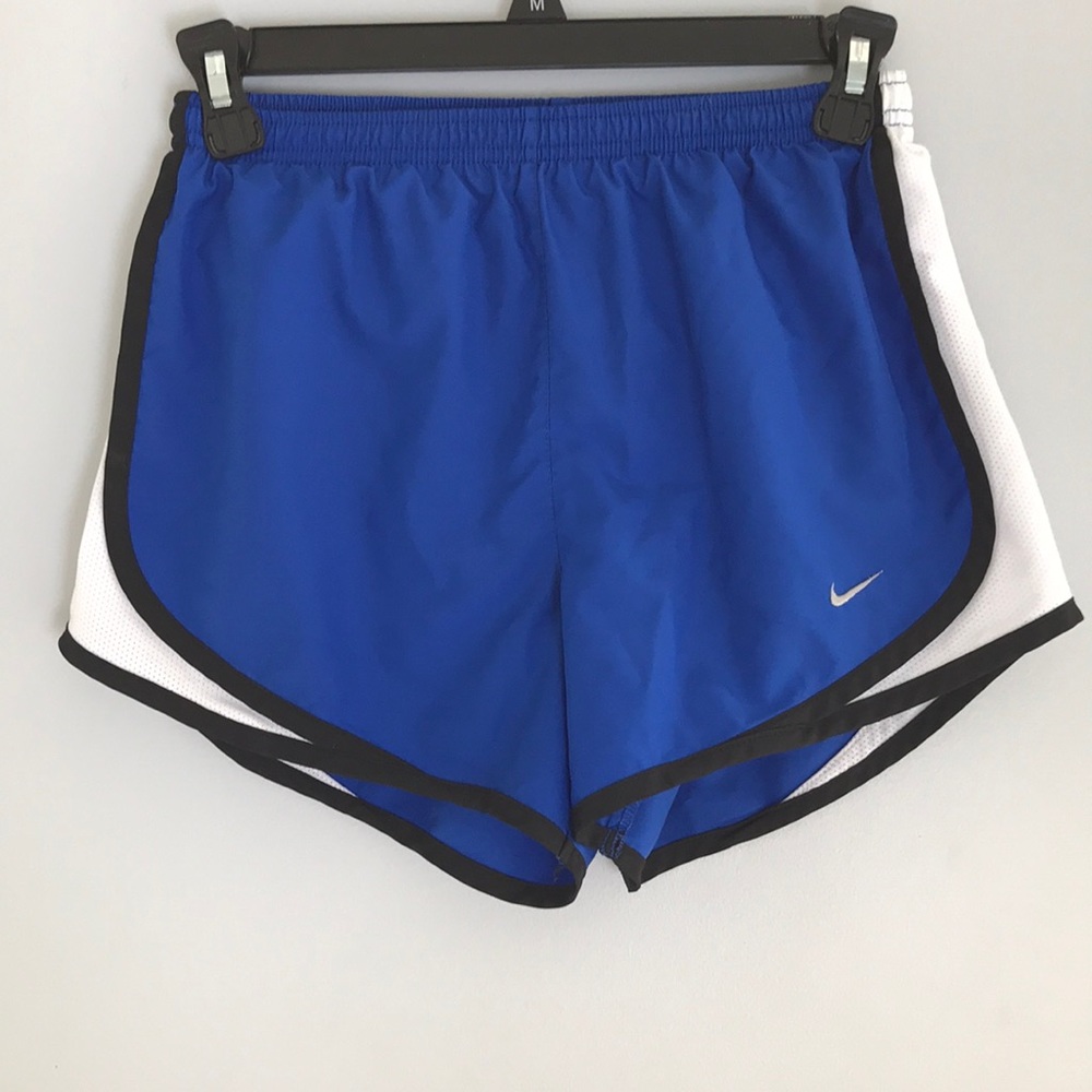 Blue Nike tempo running shorts